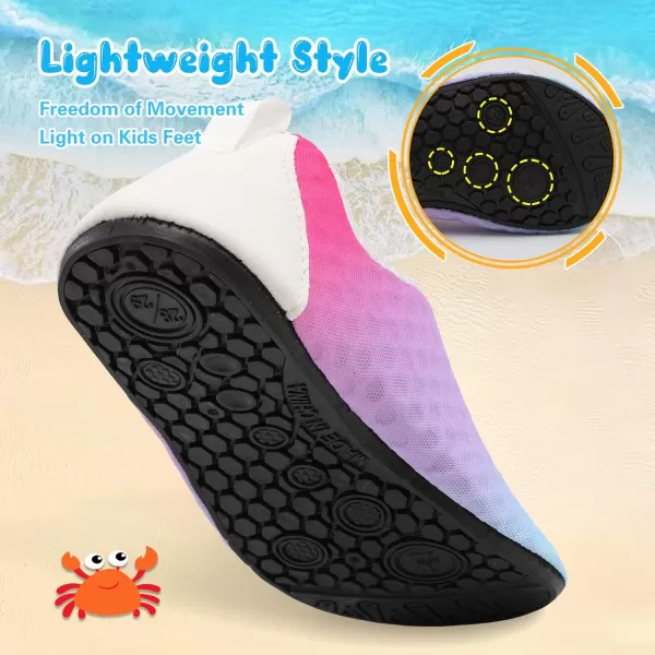 Besroad Kids Water Shoes Girls Boys Quick Dry Aqua Socks Barefoot Non Slip Beach Swim Surf Shoes