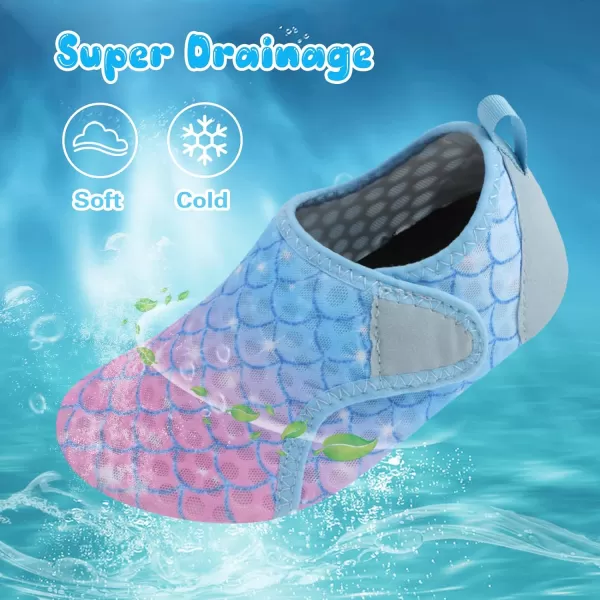 Besroad Kids Water Shoes Girls Boys Quick Dry Aqua Socks Barefoot Non Slip Beach Swim Surf Shoes