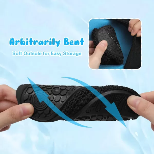 Besroad Kids Water Shoes Girls Boys Quick Dry Aqua Socks Barefoot Non Slip Beach Swim Surf Shoes
