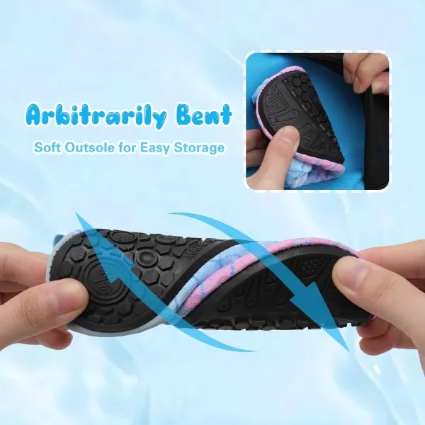 Besroad Kids Water Shoes Girls Boys Quick Dry Aqua Socks Barefoot Non Slip Beach Swim Surf Shoes