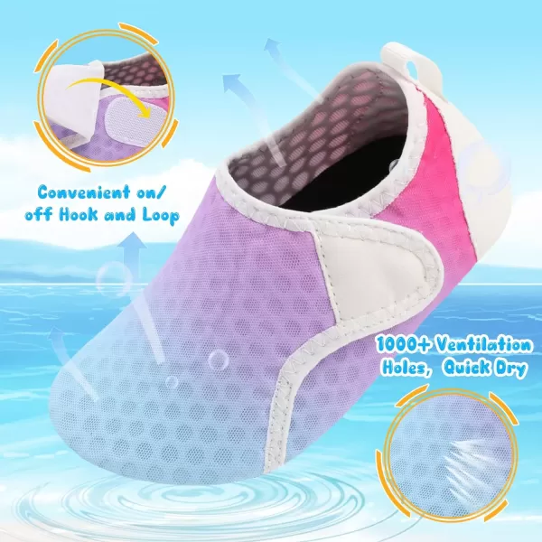 Besroad Kids Water Shoes Girls Boys Quick Dry Aqua Socks Barefoot Non Slip Beach Swim Surf Shoes
