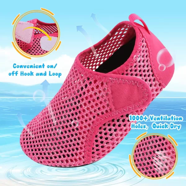 Besroad Kids Water Shoes Girls Boys Quick Dry Aqua Socks Barefoot Non Slip Beach Swim Surf Shoes