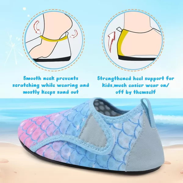 Besroad Kids Water Shoes Girls Boys Quick Dry Aqua Socks Barefoot Non Slip Beach Swim Surf Shoes