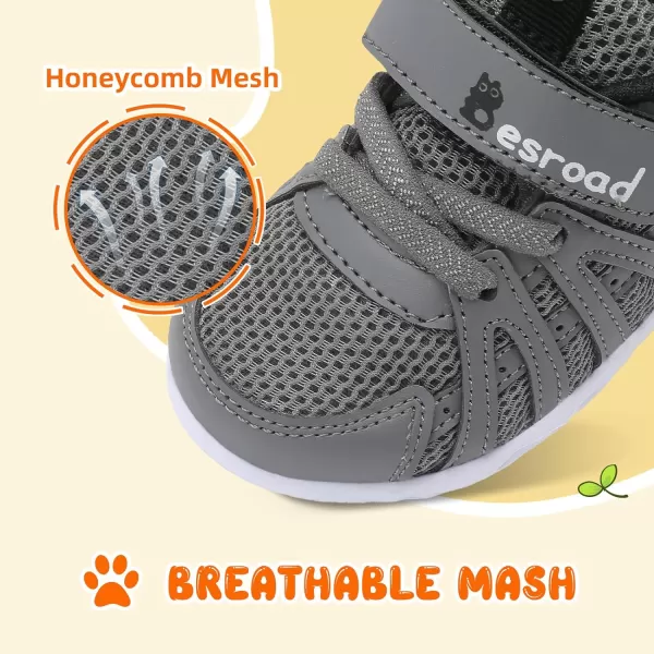 Besroad Toddler Shoes Boys Girls Barefoot Sneakers Kids Breathable Walking Shoes Lightweight Strap Anti-Slip Sole Tennis Shoes