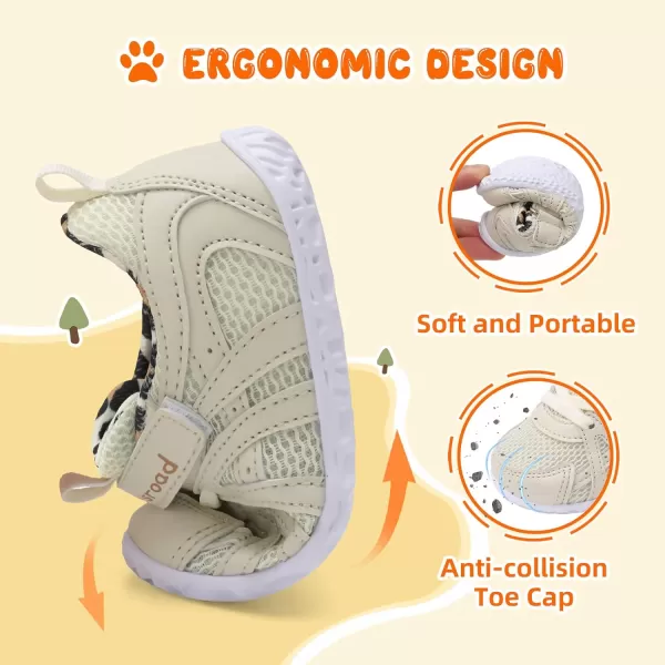 Besroad Toddler Shoes Boys Girls Barefoot Sneakers Kids Breathable Walking Shoes Lightweight Strap Anti-Slip Sole Tennis Shoes
