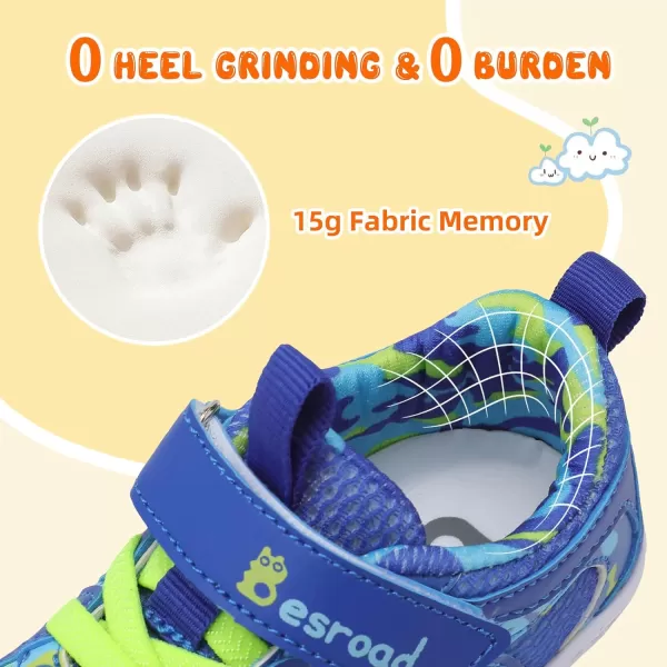 Besroad Toddler Shoes Boys Girls Barefoot Sneakers Kids Breathable Walking Shoes Lightweight Strap Anti-Slip Sole Tennis Shoes