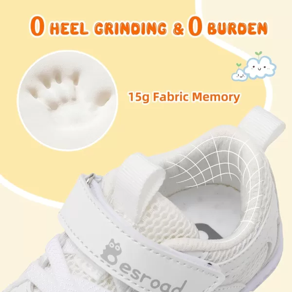 Besroad Toddler Shoes Boys Girls Barefoot Sneakers Kids Breathable Walking Shoes Lightweight Strap Anti-Slip Sole Tennis Shoes