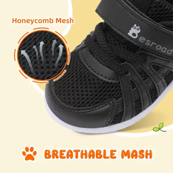 Besroad Toddler Shoes Boys Girls Barefoot Sneakers Kids Breathable Walking Shoes Lightweight Strap Anti-Slip Sole Tennis Shoes