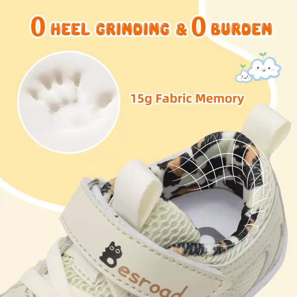 Besroad Toddler Shoes Boys Girls Barefoot Sneakers Kids Breathable Walking Shoes Lightweight Strap Anti-Slip Sole Tennis Shoes