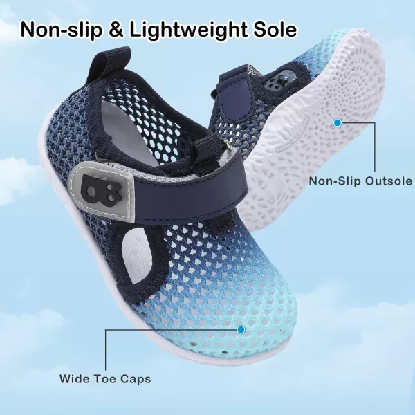 Besroad Toddler Sneakers Boys Girls Breathable Lightweight Walking Shoes Kids Running Athletic Tennis Non-Slip Daily Shoes Sandals…