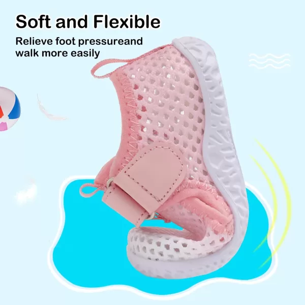 Besroad Toddler Sneakers Boys Girls Breathable Lightweight Walking Shoes Kids Running Athletic Tennis Non-Slip Daily Shoes Sandals…