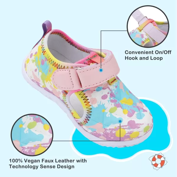Besroad Toddler Sneakers Boys Girls Breathable Lightweight Walking Shoes Kids Running Athletic Tennis Non-Slip Daily Shoes Sandals…