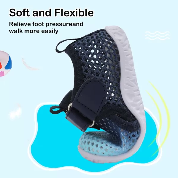 Besroad Toddler Sneakers Boys Girls Breathable Lightweight Walking Shoes Kids Running Athletic Tennis Non-Slip Daily Shoes Sandals…