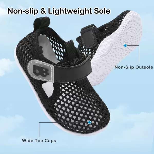 Besroad Toddler Sneakers Boys Girls Breathable Lightweight Walking Shoes Kids Running Athletic Tennis Non-Slip Daily Shoes Sandals…