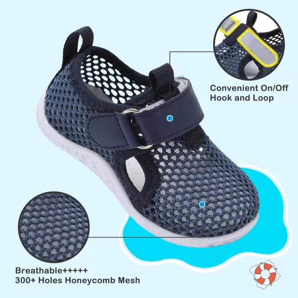 Besroad Toddler Sneakers Boys Girls Breathable Lightweight Walking Shoes Kids Running Athletic Tennis Non-Slip Daily Shoes Sandals…