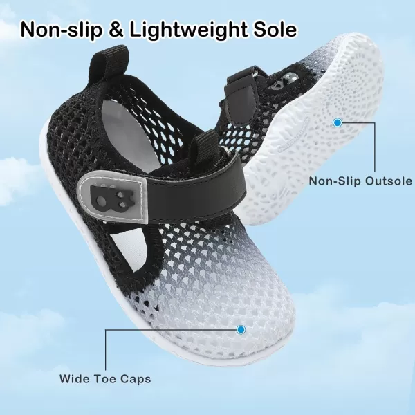 Besroad Toddler Sneakers Boys Girls Breathable Lightweight Walking Shoes Kids Running Athletic Tennis Non-Slip Daily Shoes Sandals…