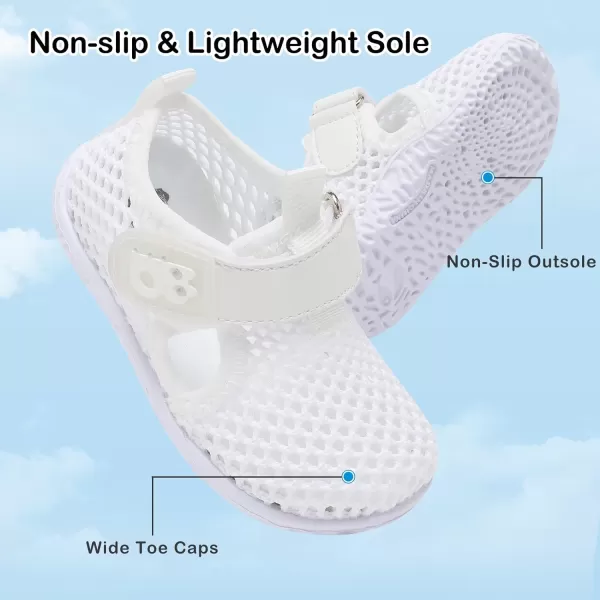 Besroad Toddler Sneakers Boys Girls Breathable Lightweight Walking Shoes Kids Running Athletic Tennis Non-Slip Daily Shoes Sandals…