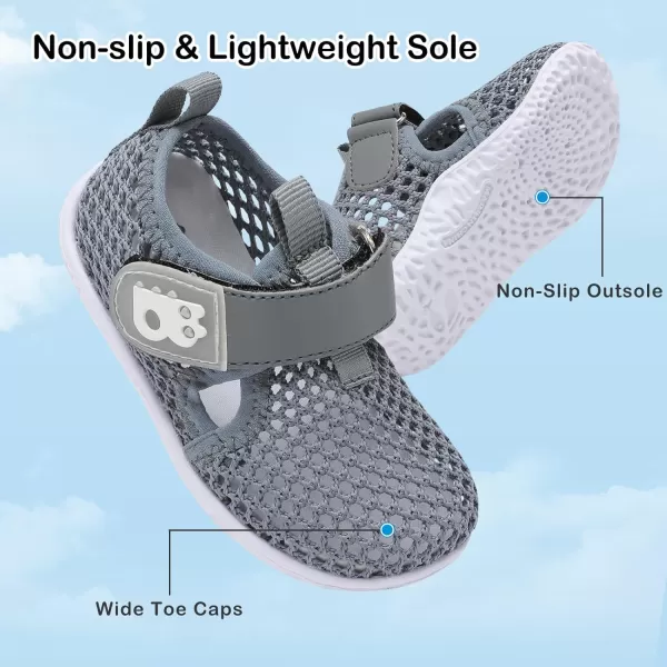 Besroad Toddler Sneakers Boys Girls Breathable Lightweight Walking Shoes Kids Running Athletic Tennis Non-Slip Daily Shoes Sandals…