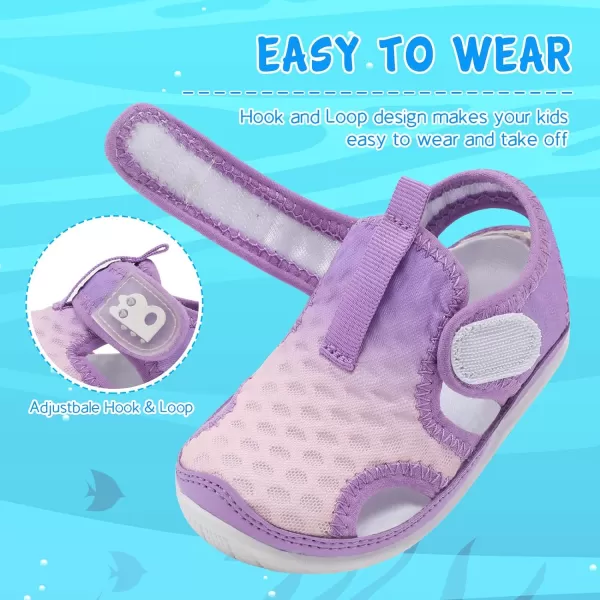 Besroad Toddler Water Shoes Boys Girls Qucik Dry Sport Beach Sandals Non-Slip Barefoot Aqua Socks Swim Shoes