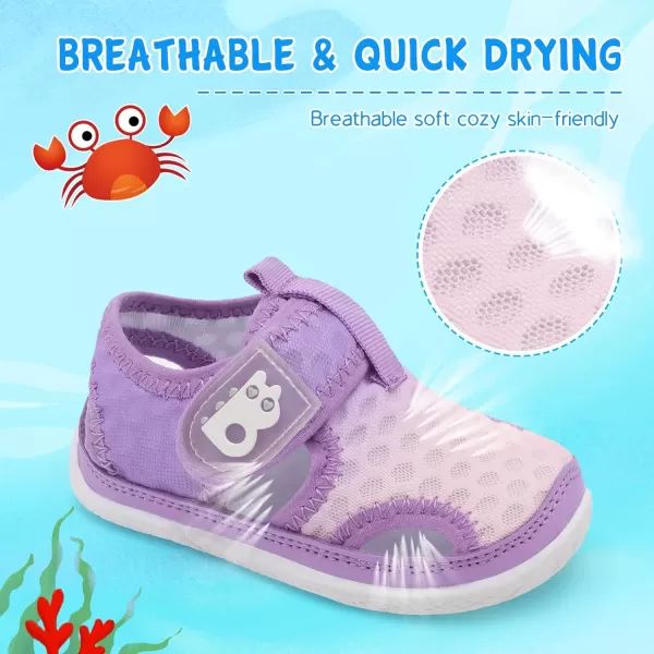 Besroad Toddler Water Shoes Boys Girls Qucik Dry Sport Beach Sandals Non-Slip Barefoot Aqua Socks Swim Shoes