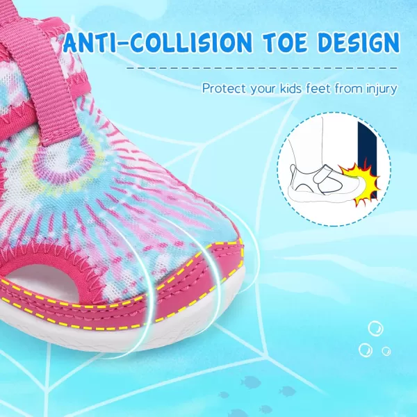 Besroad Toddler Water Shoes Boys Girls Qucik Dry Sport Beach Sandals Non-Slip Barefoot Aqua Socks Swim Shoes