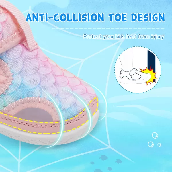 Besroad Toddler Water Shoes Boys Girls Qucik Dry Sport Beach Sandals Non-Slip Barefoot Aqua Socks Swim Shoes