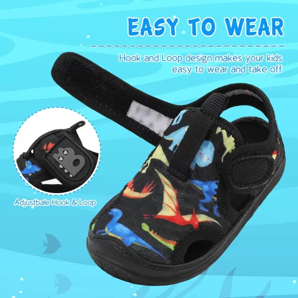 Besroad Toddler Water Shoes Boys Girls Qucik Dry Sport Beach Sandals Non-Slip Barefoot Aqua Socks Swim Shoes