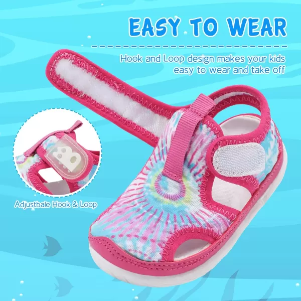 Besroad Toddler Water Shoes Boys Girls Qucik Dry Sport Beach Sandals Non-Slip Barefoot Aqua Socks Swim Shoes