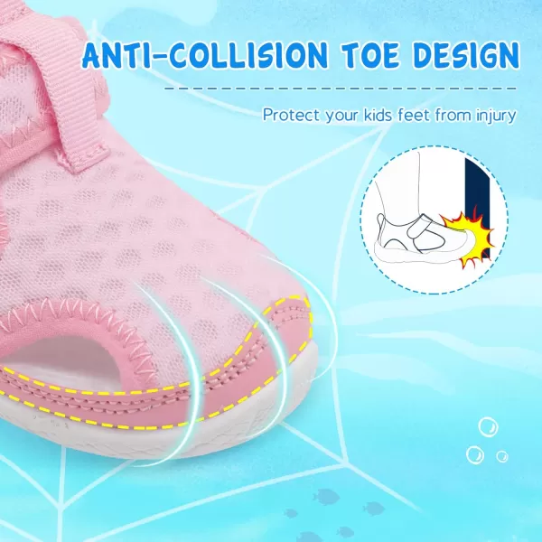 Besroad Toddler Water Shoes Boys Girls Qucik Dry Sport Beach Sandals Non-Slip Barefoot Aqua Socks Swim Shoes
