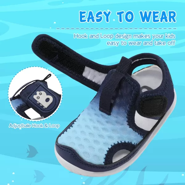 Besroad Toddler Water Shoes Boys Girls Qucik Dry Sport Beach Sandals Non-Slip Barefoot Aqua Socks Swim Shoes