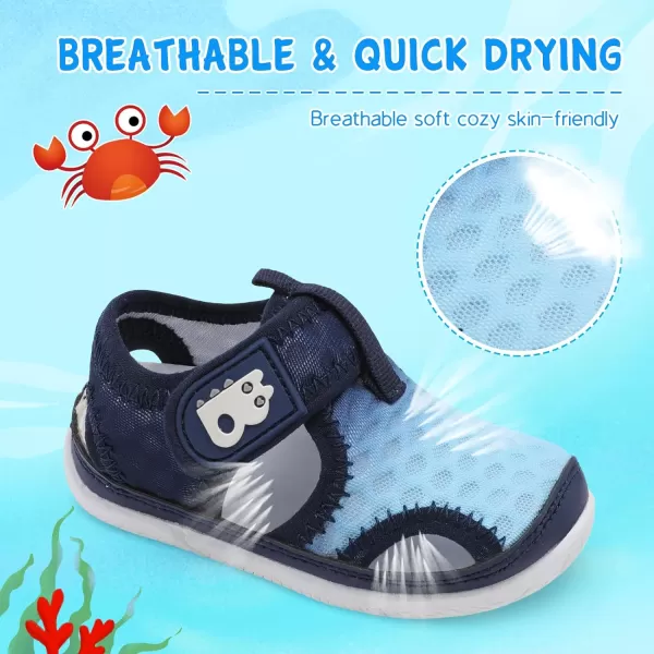 Besroad Toddler Water Shoes Boys Girls Qucik Dry Sport Beach Sandals Non-Slip Barefoot Aqua Socks Swim Shoes