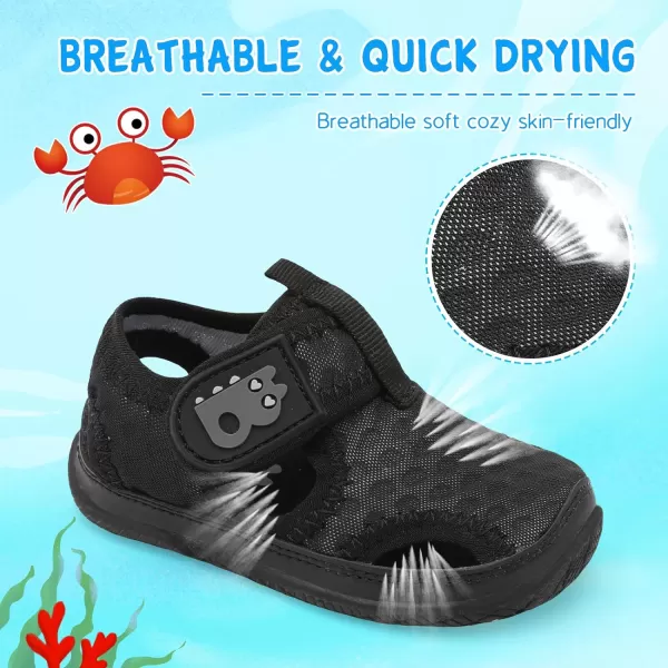 Besroad Toddler Water Shoes Boys Girls Qucik Dry Sport Beach Sandals Non-Slip Barefoot Aqua Socks Swim Shoes