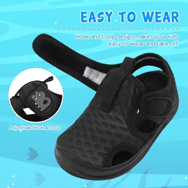 Besroad Toddler Water Shoes Boys Girls Qucik Dry Sport Beach Sandals Non-Slip Barefoot Aqua Socks Swim Shoes