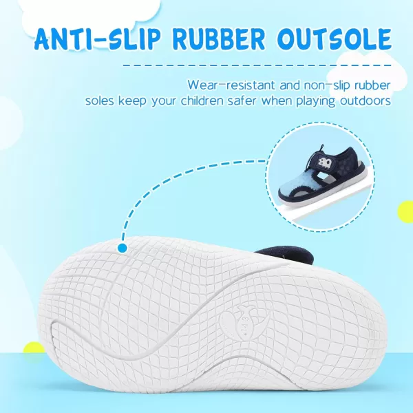 Besroad Toddler Water Shoes Boys Girls Qucik Dry Sport Beach Sandals Non-Slip Barefoot Aqua Socks Swim Shoes