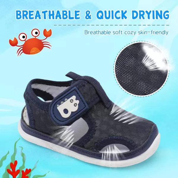 Besroad Toddler Water Shoes Boys Girls Qucik Dry Sport Beach Sandals Non-Slip Barefoot Aqua Socks Swim Shoes