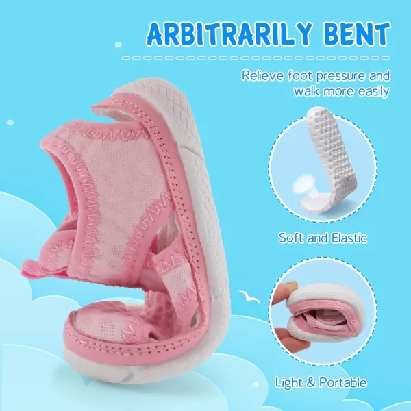Besroad Toddler Water Shoes Boys Girls Qucik Dry Sport Beach Sandals Non-Slip Barefoot Aqua Socks Swim Shoes