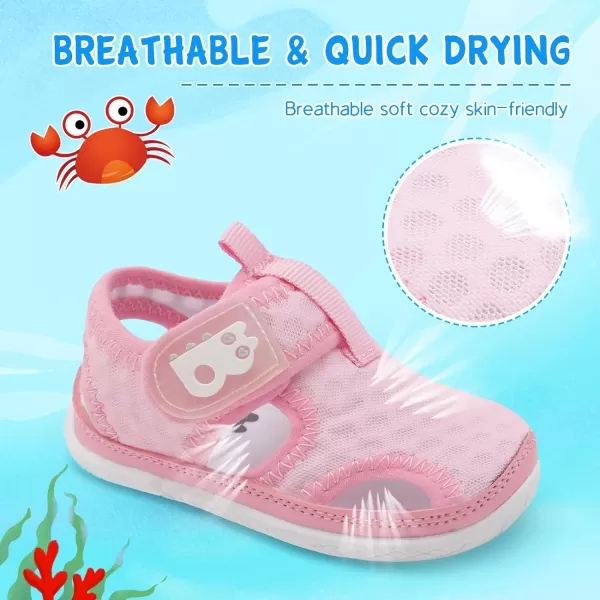 Besroad Toddler Water Shoes Boys Girls Qucik Dry Sport Beach Sandals Non-Slip Barefoot Aqua Socks Swim Shoes