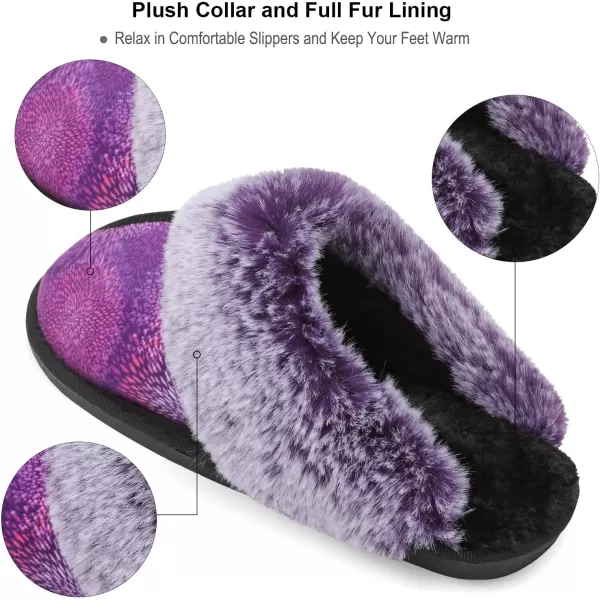 Besroad Winter Fuzzy House Slippers Sandals Plush Faux Fur Fluffy Flats Slippers Warm Slide Shoes for Women