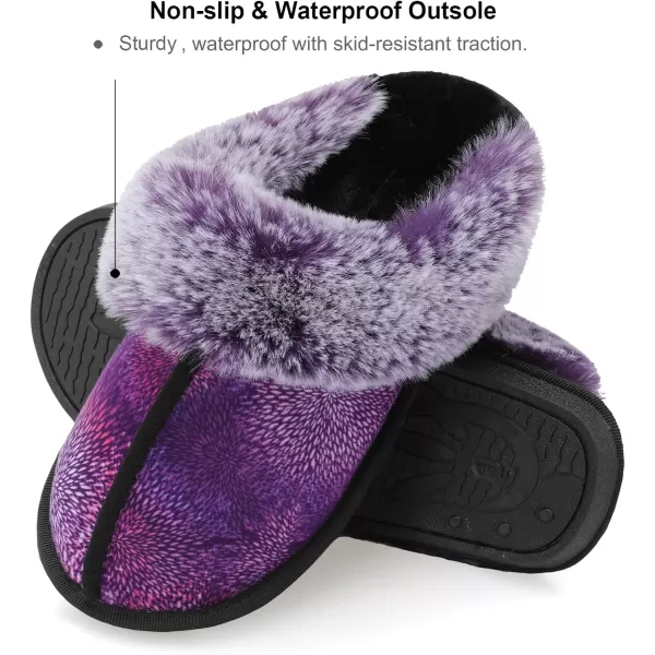 Besroad Winter Fuzzy House Slippers Sandals Plush Faux Fur Fluffy Flats Slippers Warm Slide Shoes for Women