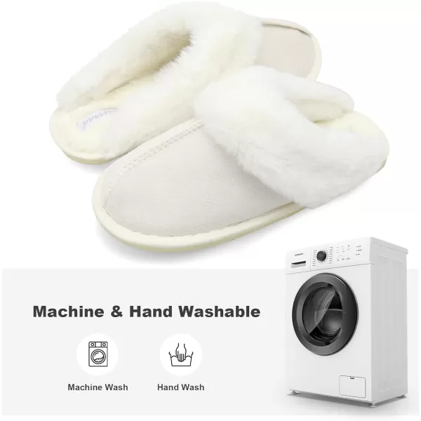 Besroad Winter Fuzzy House Slippers Sandals Plush Faux Fur Fluffy Flats Slippers Warm Slide Shoes for Women