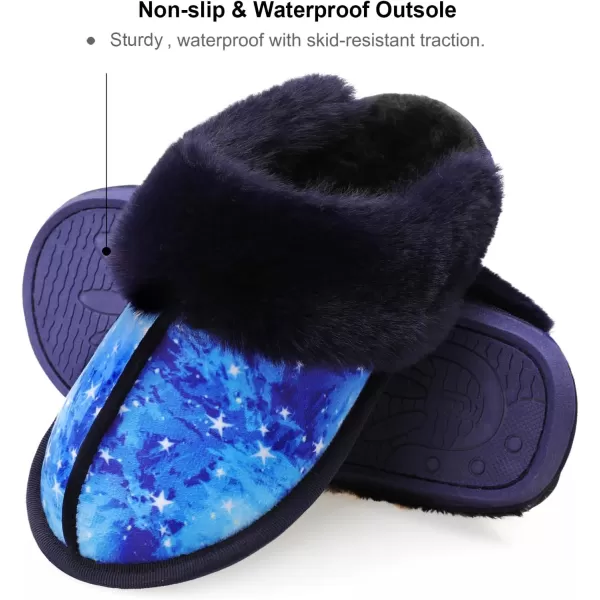 Besroad Winter Fuzzy House Slippers Sandals Plush Faux Fur Fluffy Flats Slippers Warm Slide Shoes for Women