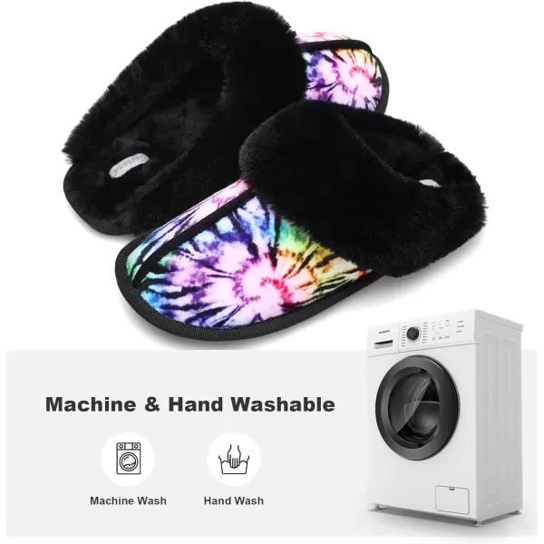 Besroad Winter Fuzzy House Slippers Sandals Plush Faux Fur Fluffy Flats Slippers Warm Slide Shoes for Women