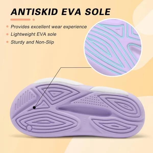 Besroad Womens Mens Cloud Slippers Recovery Sandals Arch Support Sport Slides Non-Slip Thick Cushion Reduces Stress on Feet Quick Drying Shower Slippers Bathroom Sandals Indoor Outdoor Post-Exercise