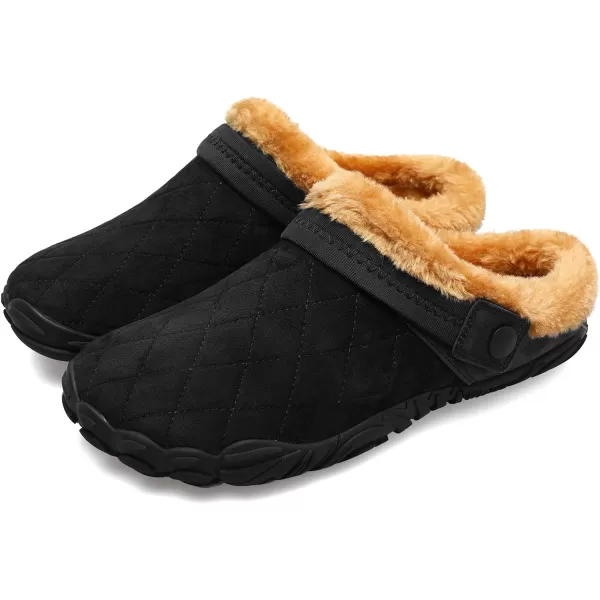 Besroad Womens Mens Furry Slides House Slippers Fuzzy Fluffy Bedroom Cozy Memory Foam Slippers Clogs
