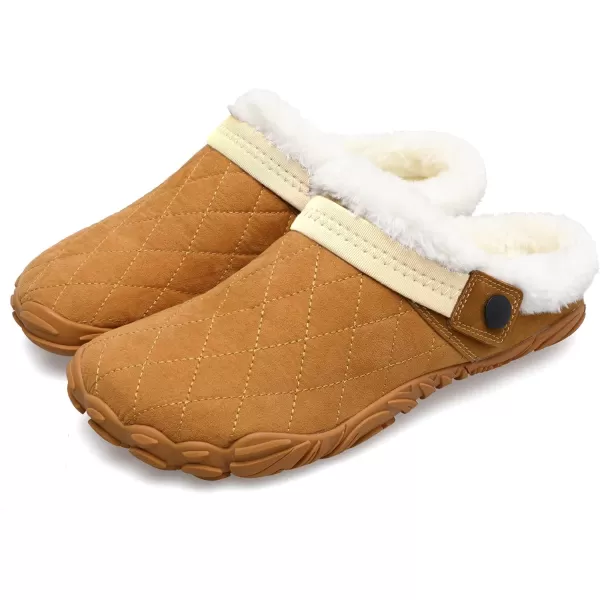 Besroad Womens Mens Furry Slides House Slippers Fuzzy Fluffy Bedroom Cozy Memory Foam Slippers Clogs