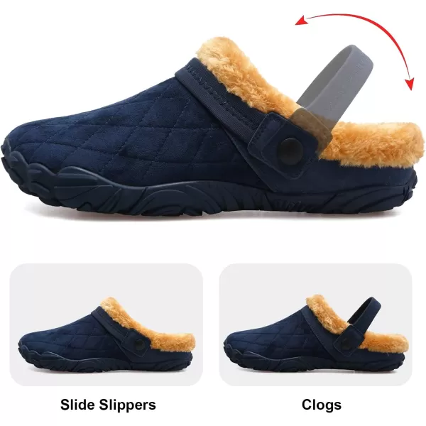 Besroad Womens Mens Furry Slides House Slippers Fuzzy Fluffy Bedroom Cozy Memory Foam Slippers Clogs