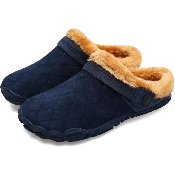 Besroad Womens Mens Furry Slides House Slippers Fuzzy Fluffy Bedroom Cozy Memory Foam Slippers Clogs