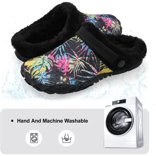 Besroad Womens Mens Furry Slides House Slippers Fuzzy Fluffy Bedroom Cozy Memory Foam Slippers Clogs