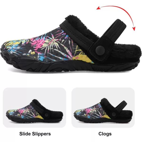 Besroad Womens Mens Furry Slides House Slippers Fuzzy Fluffy Bedroom Cozy Memory Foam Slippers Clogs