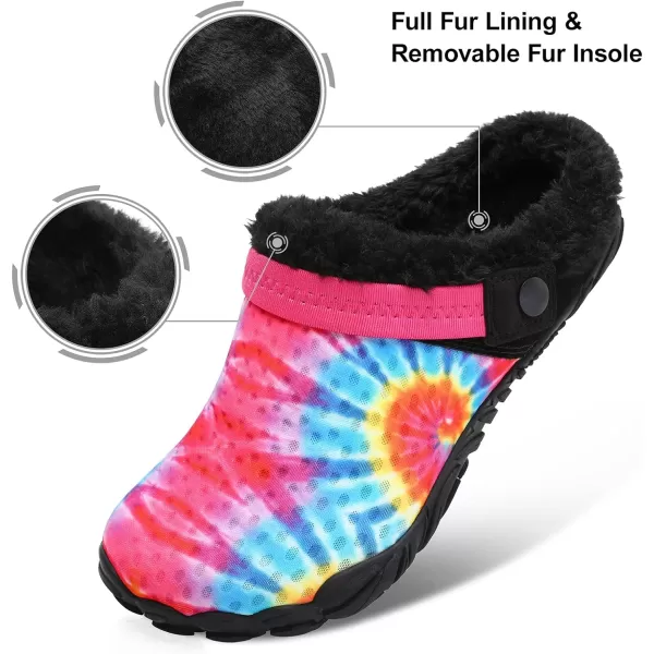 Besroad Womens Mens Furry Slides House Slippers Fuzzy Fluffy Bedroom Cozy Memory Foam Slippers Clogs
